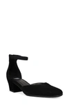 Eileen Fisher Veery Womens Suede Square Toe Block Heels In Black