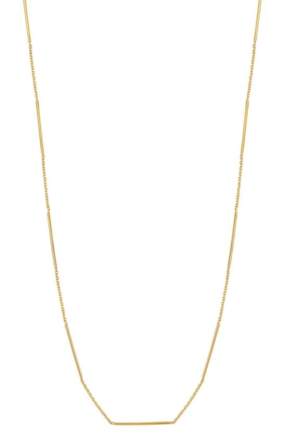 Bony Levy 14k Gold Bar Station Necklace In 14k Yellow Gold