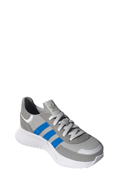 Adidas Originals Kids' Retropy F2 Sneaker In Grey/ Blue Rush/ White
