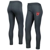 Concepts Sport Charcoal Wisconsin Badgers Upbeat Sherpa Leggings In Charcoal