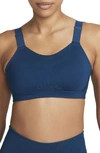 Nike Women's Alpha High-support Padded Adjustable Sports Bra In Blue