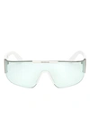 Moncler Ombrate Shield Sunglasses In Aqua / White