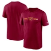 Nike Burgundy Washington Commanders Horizontal Lockup Legend T-shirt In Burgundy