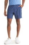 Rhone Mako Water Repellent Athletic Shorts In Ocean Blue