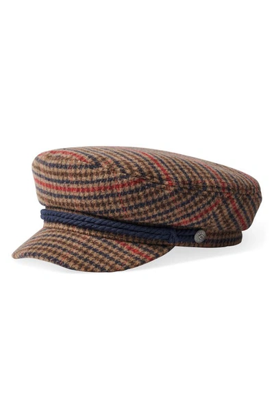 Brixton Fiddler Cap In Desert Palm/ Navy