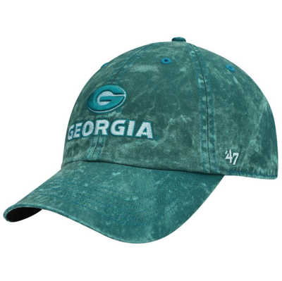 47 ' Teal Georgia Bulldogs Gamut Clean Up Adjustable Hat
