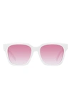 Givenchy Women's Square Sunglasses, 56mm In White/pink Gradient