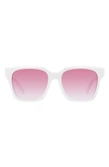 Givenchy Women's Square Sunglasses, 56mm In White/violet