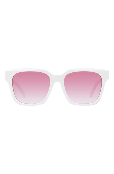 Givenchy Women's Square Sunglasses, 56mm In White/pink Gradient