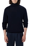 Bugatchi Turtleneck Wool Sweater In Midnight