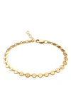 Made By Mary Poppy Link Bracelet In Gold