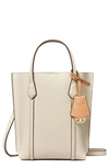 Tory Burch Perry Mini North-south Top-handle Bag In New Ivory/gold
