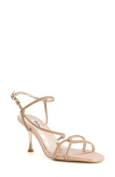 Dune London Majesties Strappy Sandal In Rose Gold