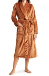 Nordstrom Bliss Plush Robe In Rust Argan Oil