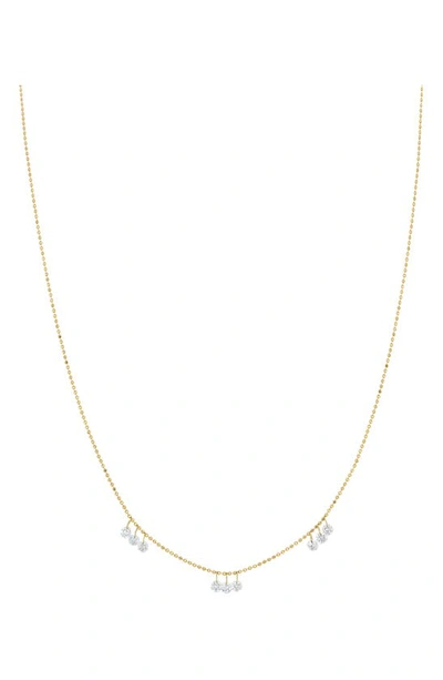 Bony Levy Floating Diamond Necklace In 18k Yellow Gold