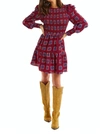 Allison New York Smocked Kaleidoscope Dress In Red