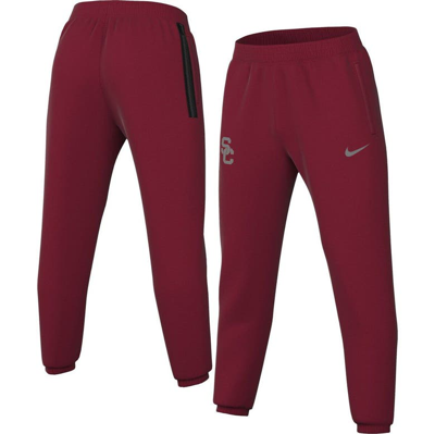 Nike Cardinal Usc Trojans Team Logo Spotlight Performance Pants In Red