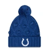 NEW ERA NEW ERA ROYAL INDIANAPOLIS COLTS TOASTY CUFFED KNIT HAT WITH POM