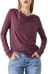 Free People Kimmi Cotton Blend Top In Fig Jam