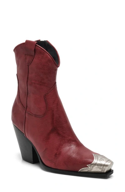 Free People Brayden Western Boot In Brandy Wine