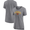 Fanatics Branded Heathered Gray Washington Commanders Drop Back Modern T-shirt In Heather Gray
