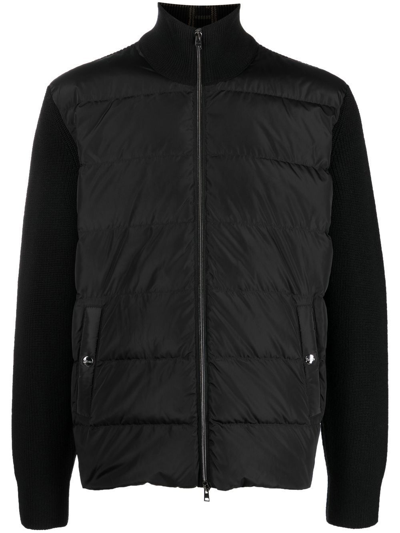 Herno Zip-up Padded Jacket In Black