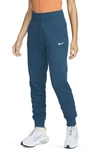 Nike Sportswear Phoenix Fleece Sweatpants In Valerian Blue/ Sail