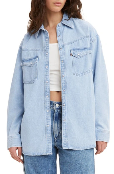 Levi's Dorsey Xl Western Denim Shirt In Blue