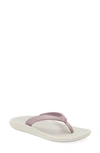 Olukai Pioe Flip Flop In Lilac Chalk/ Mist Grey