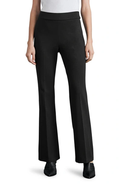 Rag & Bone Lily High Waist Bootcut Ponte Trousers In Black