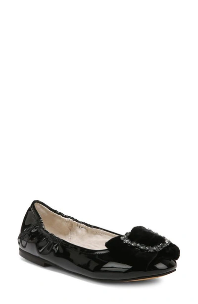 Sam Edelman Kids' Farah Buckle Ballet Flat In Black