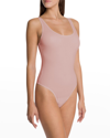 WOLFORD BEAUTY RIBBED SCOOP-NECK BODYSUIT