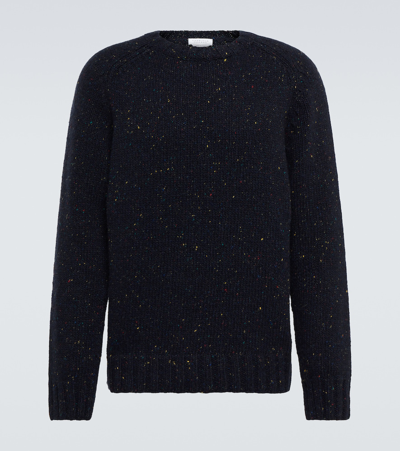 Gabriela Hearst Daniel Speckled Cashmere Sweater In Navy Speckle