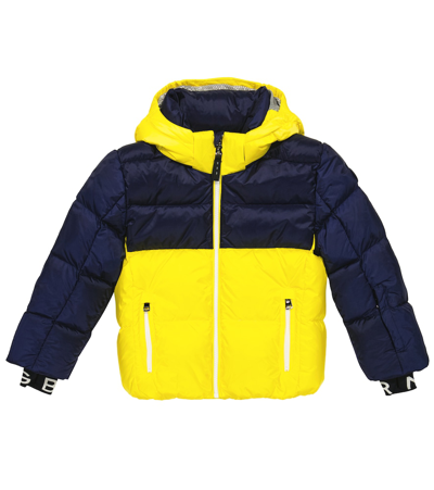Bogner Kids' Elias-d Hooded Feather-lined Jacket In Yellow