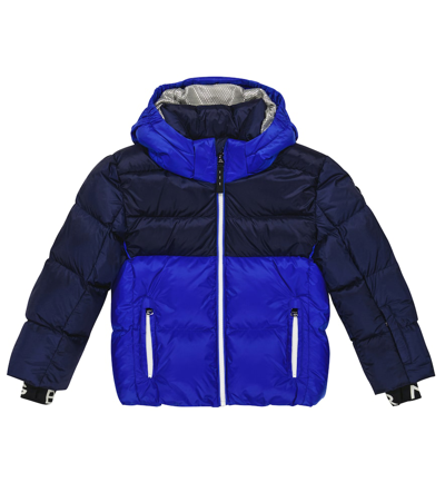 Bogner Elias-d Hooded Feather-lined Jacket In Blue Navy