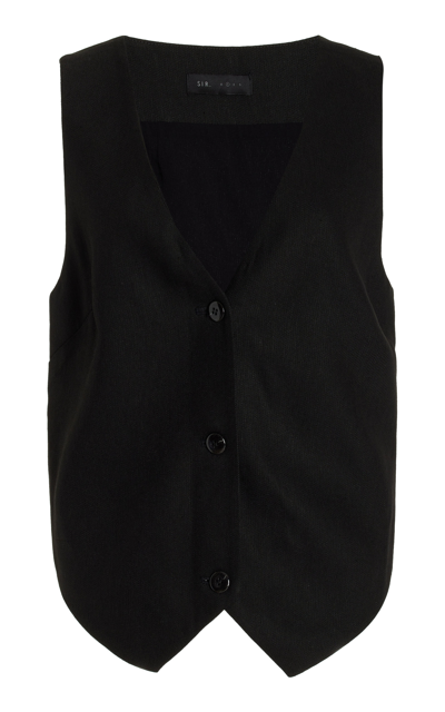 Sir Clemence Tailored Vest In Black