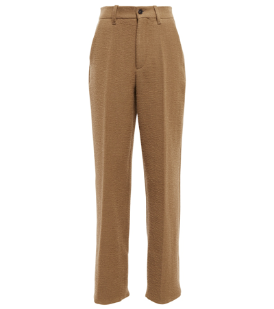 The Row Gustavo Wool-blend Pants In Multicolor