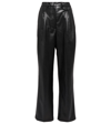 THE FRANKIE SHOP PERNILLE STRAIGHT FAUX LEATHER PANTS