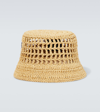 PRADA RAFFIA BUCKET HAT