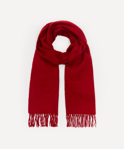 Begg X Co Arran Oversized Cashmere Scarf In Red