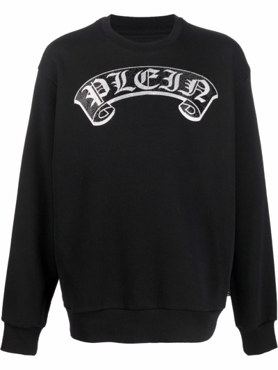 Philipp Plein Logo-print Sweatshirt In Black