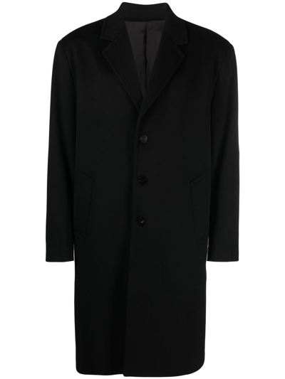 Ernest W. Baker Single-breasted Button Coat In Black