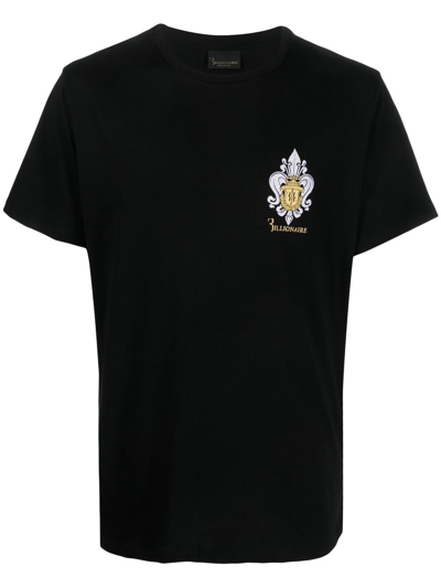 Billionaire Chest Logo-print Detail T-shirt In Black