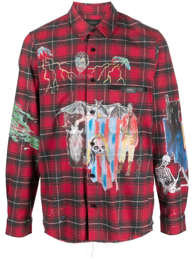 Amiri Graphic-print Shirt In Red