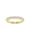 Saks Fifth Avenue Women's Build Your Own Collection 14k Yellow Gold & 9 Natural Round Diamond Wedding Band In 1.5 Tcw Yellow Gold