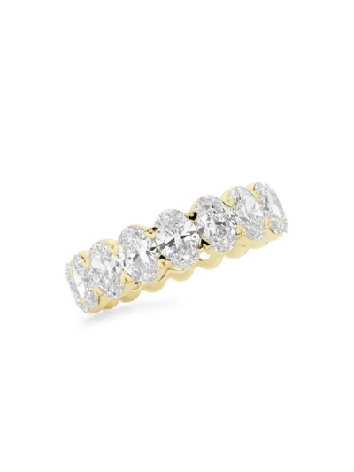 Saks Fifth Avenue Women's Build Your Own Collection 14k Yellow Gold & Lab Grown Oval Diamond Eternity Band In 5 Tcw Yellow Gold