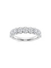 Saks Fifth Avenue Women's Build Your Own Collection 14k White Gold & 9 Natural Oval Diamond Anniversary Band In 2 Tcw White Gold