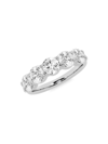 Saks Fifth Avenue Women's Build Your Own Collection Platinum & 5 Lab Grown Round Diamond Anniversary Band In 2 Tcw Platinum