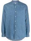 Aspesi Long-sleeve Denim Shirt In Blue