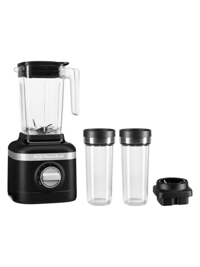 Kitchenaid K150 3-speed Ice Crushing Blender With 16-oz. & 48-oz. Blending Jars In Black Matte